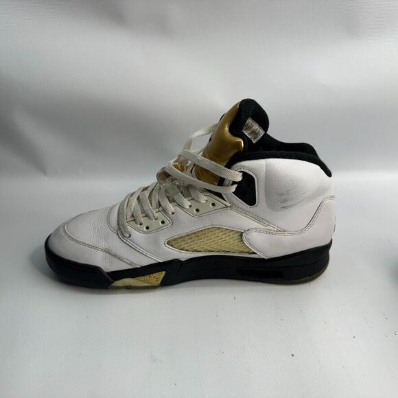 Men’s Air Jordan 5 Retro Olympic 2016 White Gold Sz 10 136027-133 - Picture 5 of 9